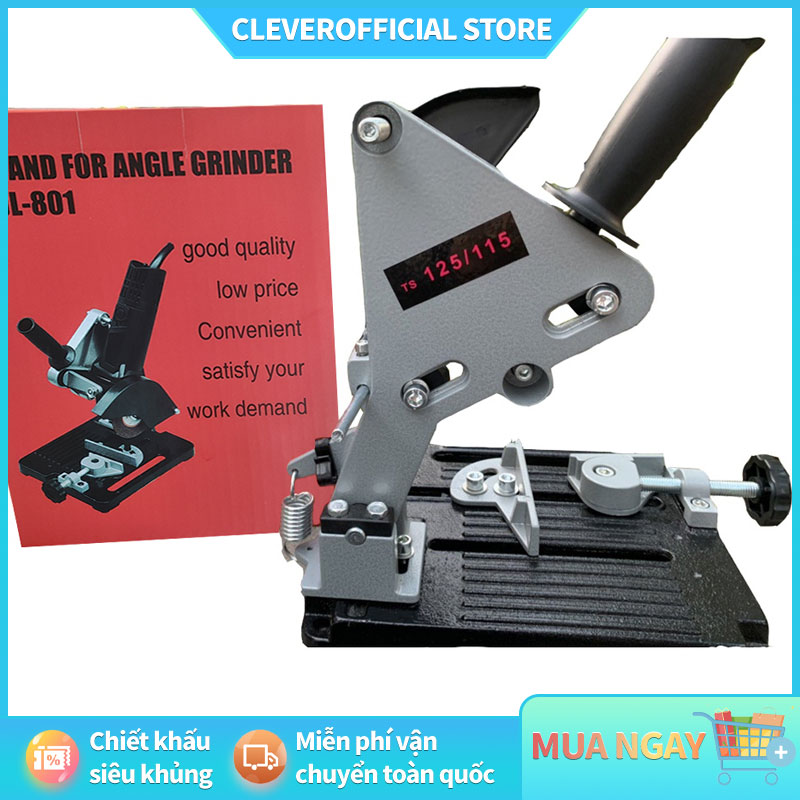 ⚡Miễn Phí Vận Chuyển⚡ ĐẾ GANG .Chân Đế máy cắt bàn dùng cho máy cắt cầm tay TS-125/115.loại có thước đo góc 45 độ