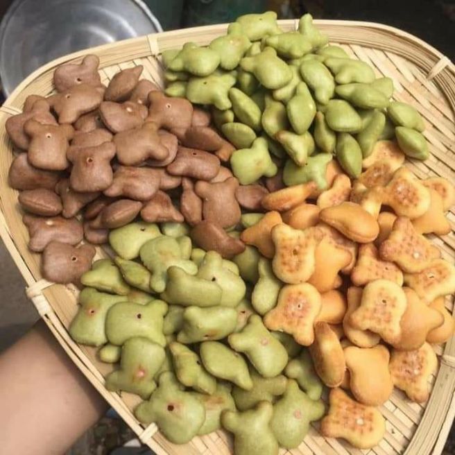 Bánh gấu nhân kem 500g .