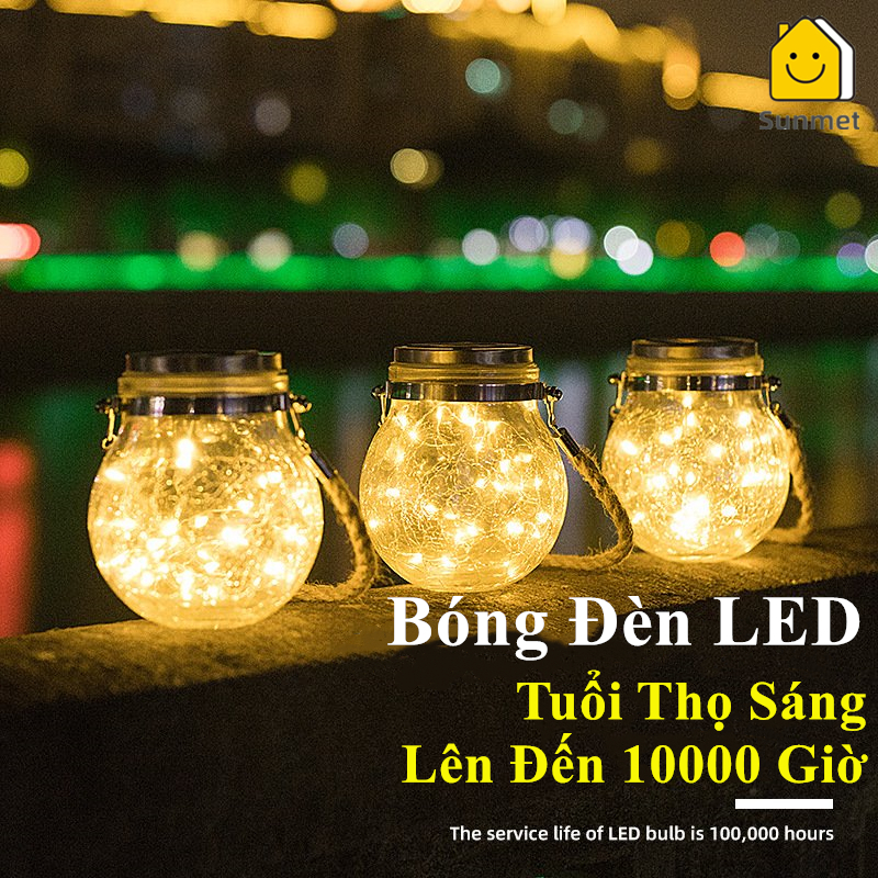 [HCM]Đèn Led Lọ Thủy Tinh Tròn Năng Lượng Mặt Trời 13.5*12cm Thích Hợp Trang Trí Sinh Nhật Tiệc Cưới Buổi Tiệc Nhà Hàng Khách Sạn Tiệm Trà Sữa Quán Cafe