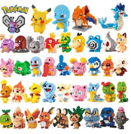 Đồ chơi xếp hình, mô hình lắp ráp  pokemon size S