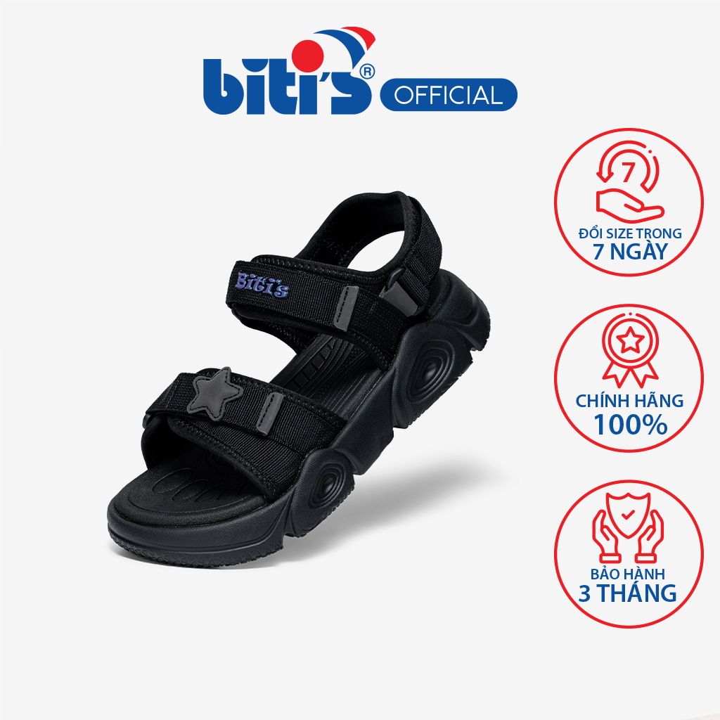 Sandal Biti's Trẻ Em Màu Đen BEG005500DEN