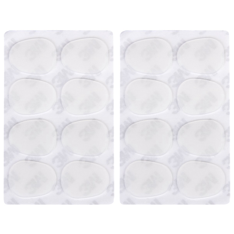 16Pcs Alto/Tenor Saxophone Sax Mouthpiece Patches Pads Cushions 0.8mm---Translucent