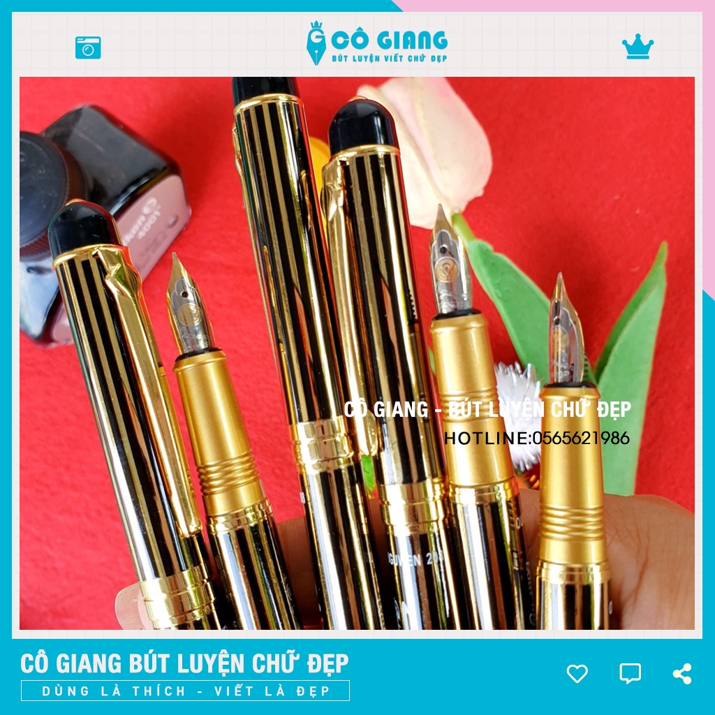 Bút Luyện Chữ Ngòi Mài Cứng Viết Nét Thanh Đậm Đẹp CG 208