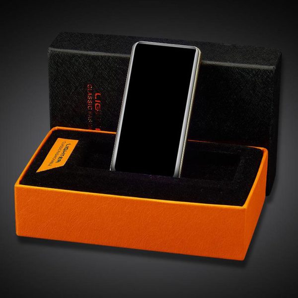 Bật lửa điện cảm ứng hình điện thoại, sạc USB, sợi đốt vonfram – SDIN