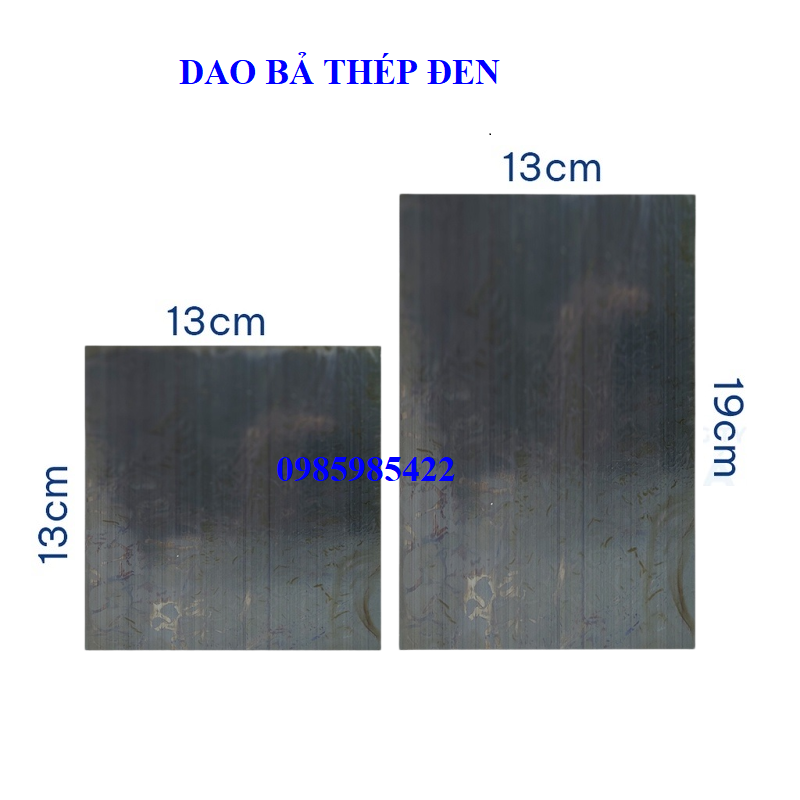 1 Bộ Dao bả thép đen, dao trét matit kích thước 13x13cm và 13x19cm, dao bả matic  dụng cụ bả matit  SONQUANGPHU422