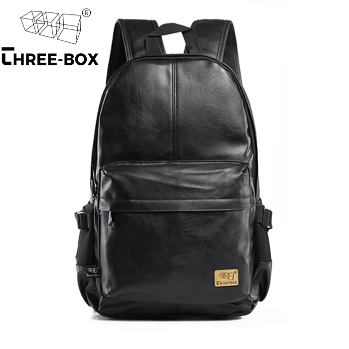 Balo da nam nữ threebox . balo da học sinh - sinh viên . threebox bl3527