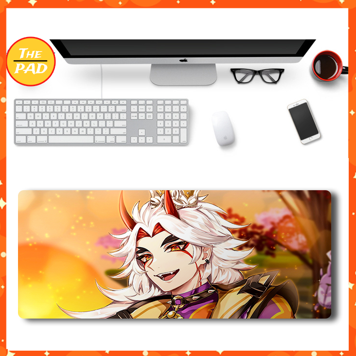 Lót Chuột Game Genshin Impact Update Phần 1. Kích Thước 30x80 cm, 40x90cm, Nhân Vật Mới