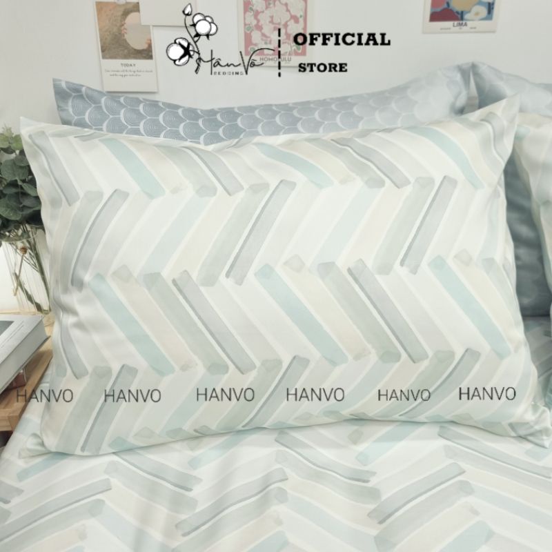 Vỏ gối nằm gối ôm lụa tencel cao cấp hân võ bedding, chất liệu mịn mát