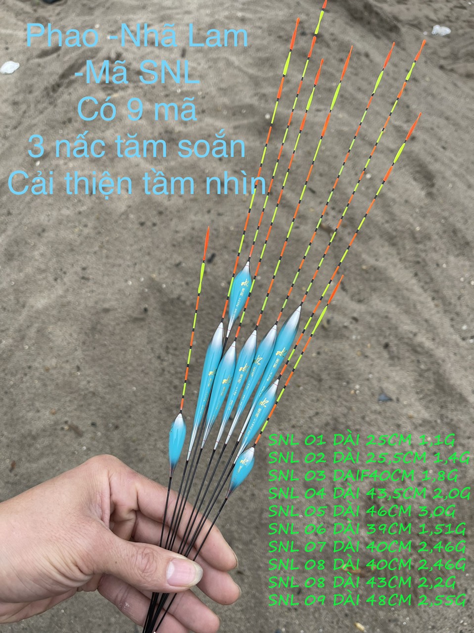 Phao câu đài, phao câu cá nano nhã lam