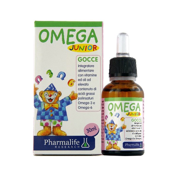 FITOBIMBI Omega Junior - Phát Triển Trí Não Cho Bé (Lọ nhỏ giọt 30ml) - Nhập Khẩu Từ Ý