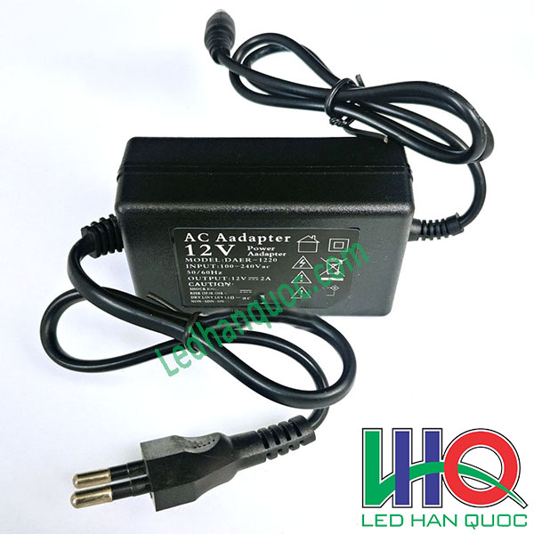 Nguồn adapter 12V2A dùng cho led dây Adapter 12V-2A nhỏ gọn