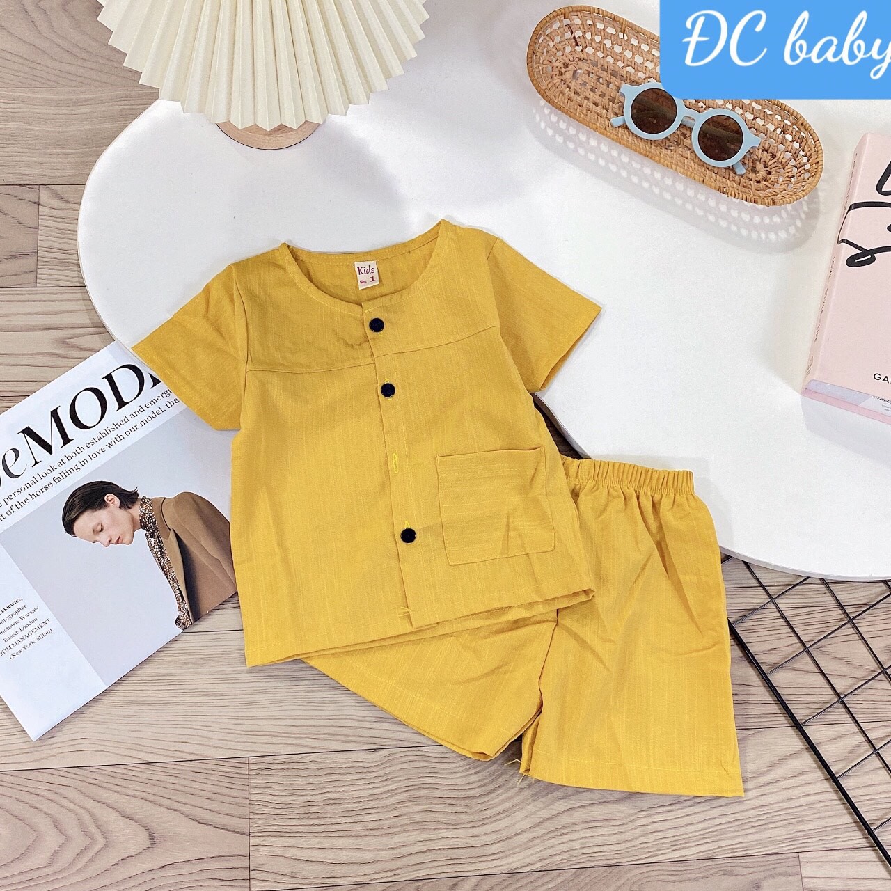 Bộ đũi cho bé trai bé gái set đũi cho bé 8-18kg mặc hè thoáng mát chất mềm mịn