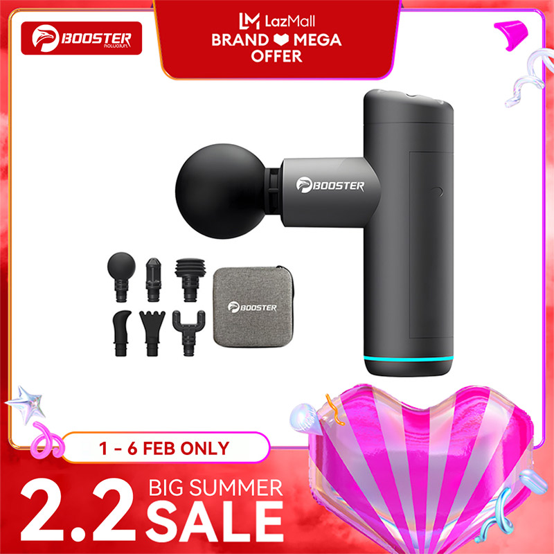 Máy massage cầm tay Booster Mini X Máy mát xa lưng và cổ vai gáy Máy rung điện Máy tập thể dục mini Máy massa toàn thân công suất 2500mAh