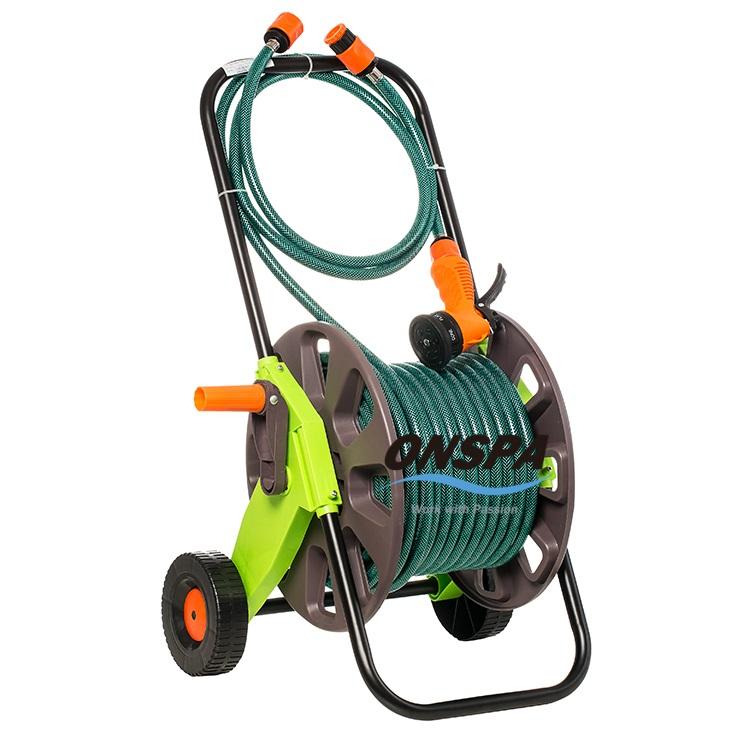 Xe đẩy tưới cây màu cam cao cấp 6 chế độ phun Onspa 30m