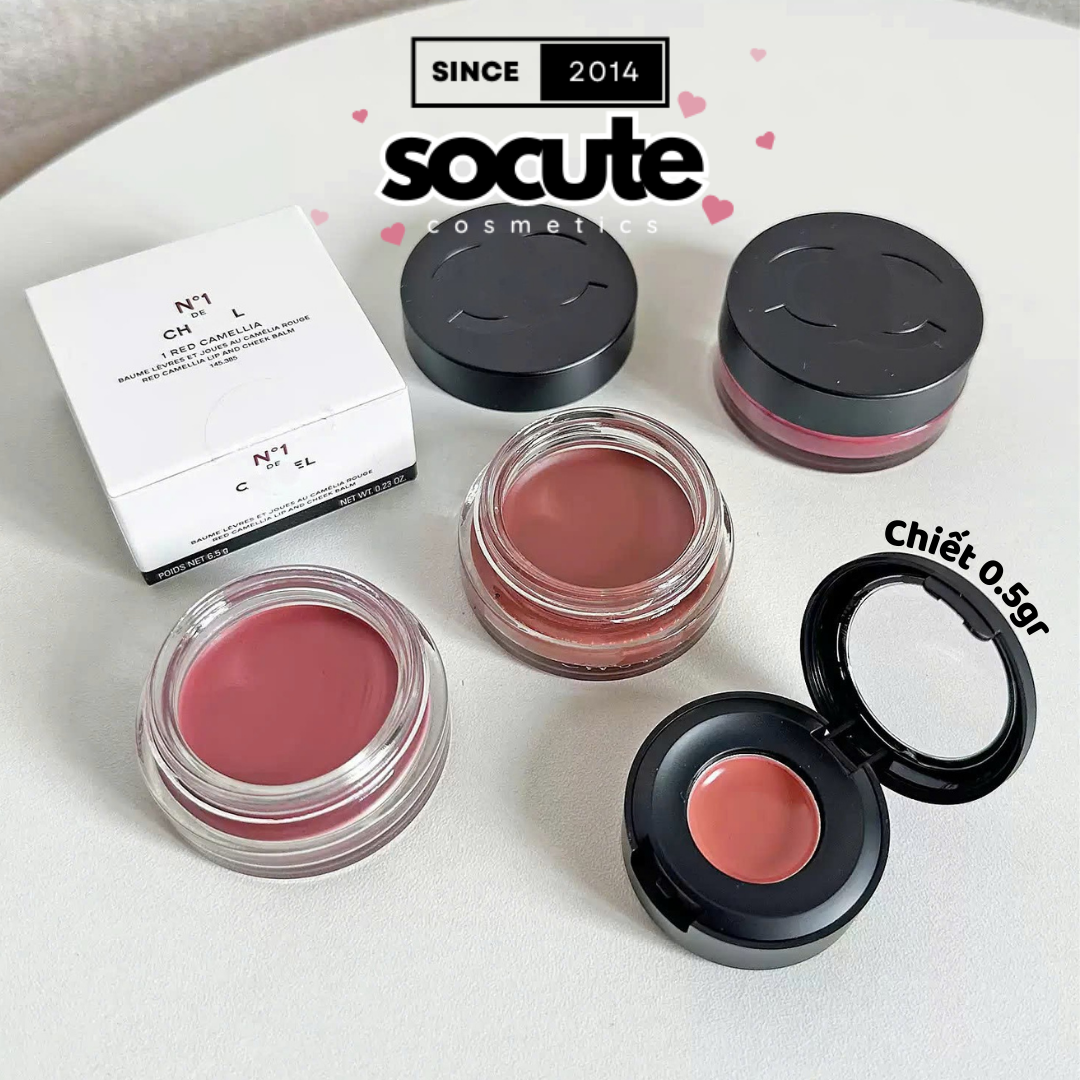 Socute 0.5gr - Son dưỡng Chà Neo N°1 De Lip And Cheek Balm Màu No.2 Healthy Pink - No.3 VITAL BEIGE - No.5 Lively Rosewood