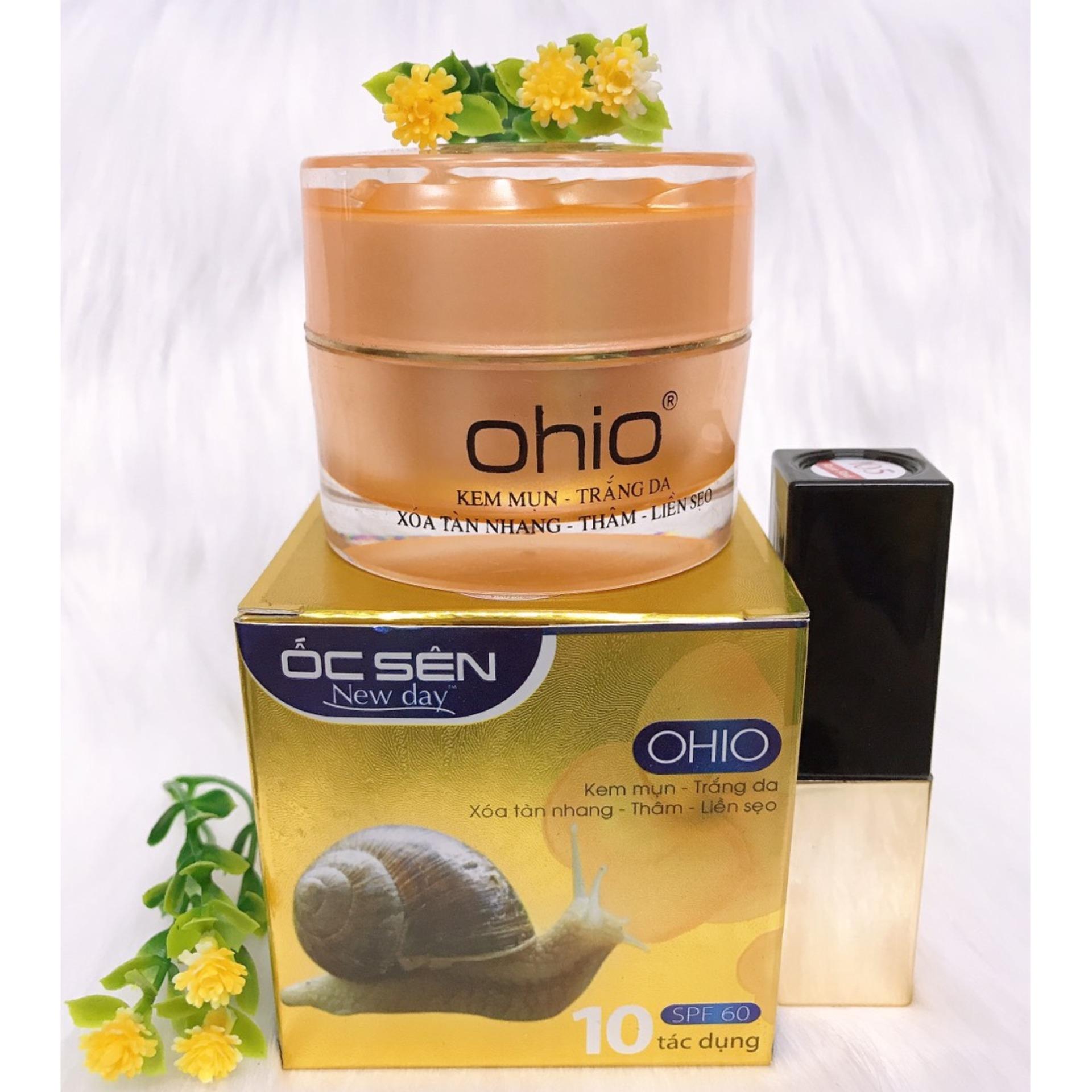 Kem mụn cao cấp 10 tác dụng ohio ốc sên new day
