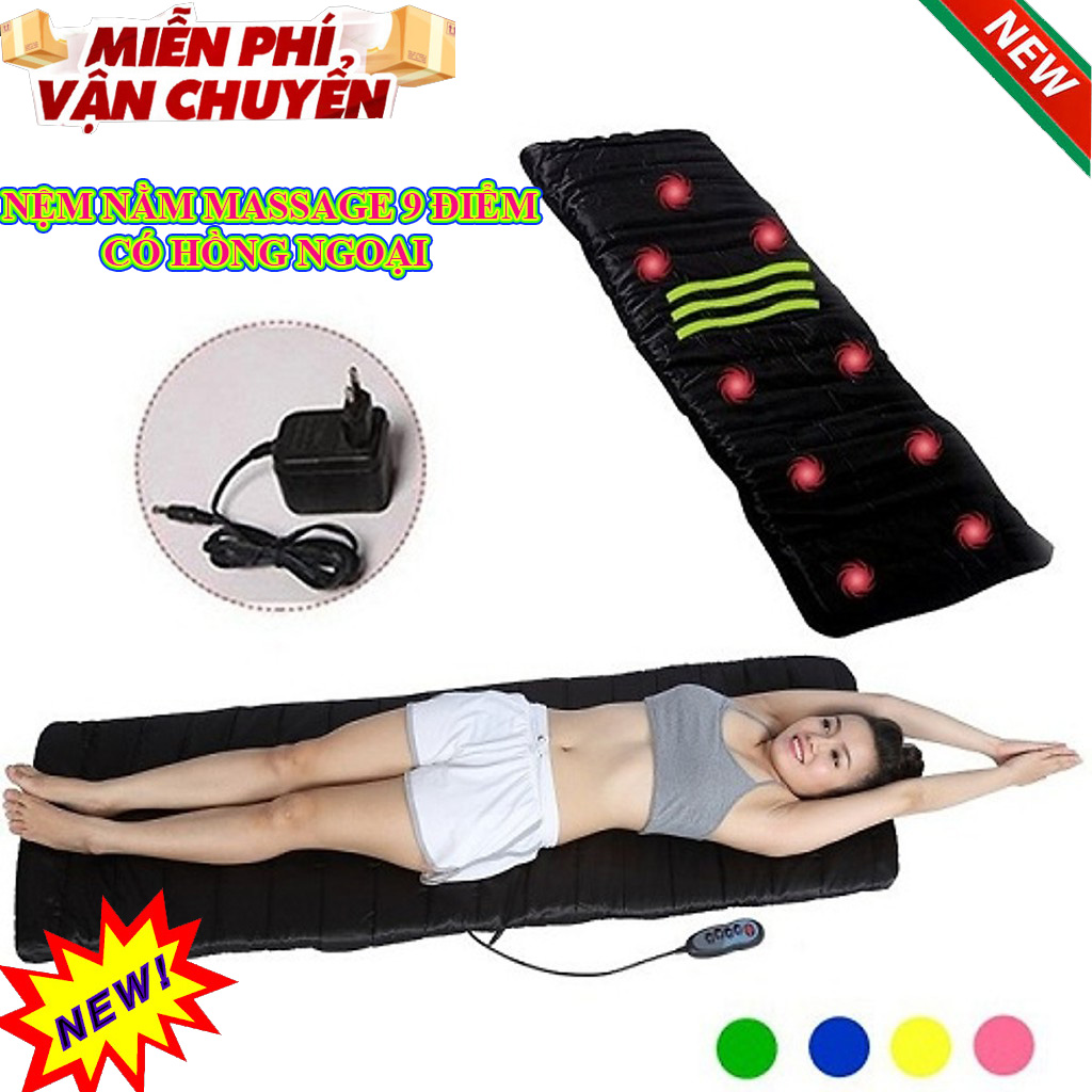 Nệm massage | Nệm mát xa toàn thân cao cấp chính hãng,  matxa toàn thân, có thể sử  dụng mọi lúc mọi nơi,  gọn nhẹ dễ mang theo. giảm giá kịch sàn mùa dịch COVIT19 ( BẢO HÀNH 1 ĐỔI 1 TOÀN QUỐC)