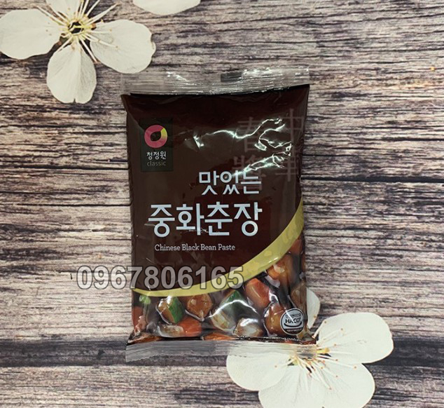 Sốt tương đen – sốt nấu mì tương đen chuẩn vị hàn quốc chinese black bean paste 250g