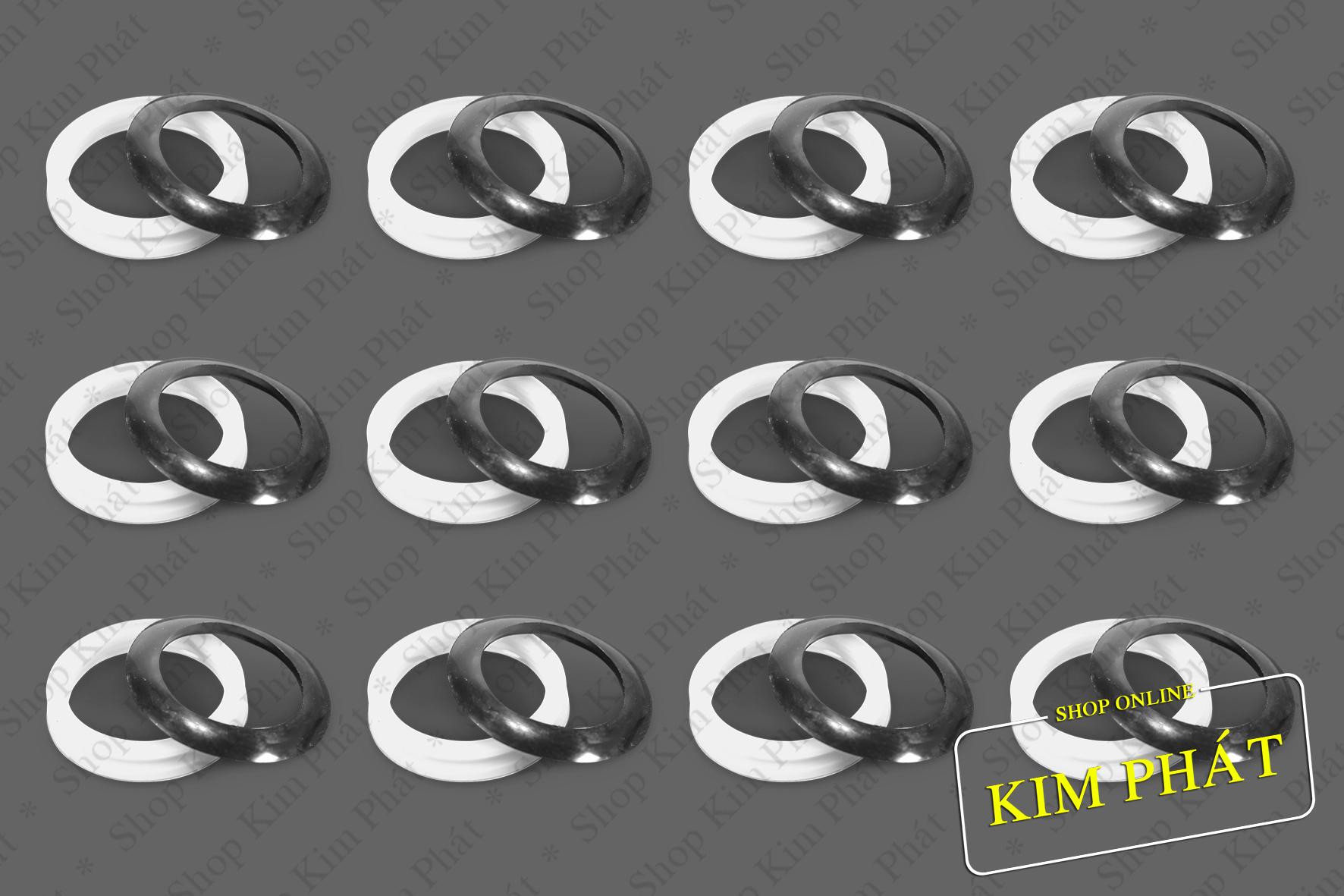 [HCM]Bộ 12 ron (gioăng) silicon ống thủy tinh phi 58 + ron cao su chắn bụi dùng cho máy nước nóng NLMT