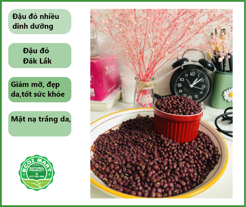 Đậu đỏ đắk lắk - red beans - dau do dak lak - hạt nhỏ