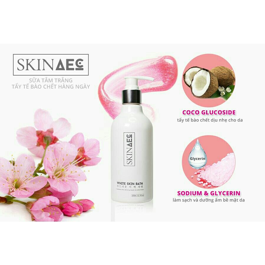 [HCM]sữa tắm trắng tẩy tế bào chết hằng ngày Skin AEC