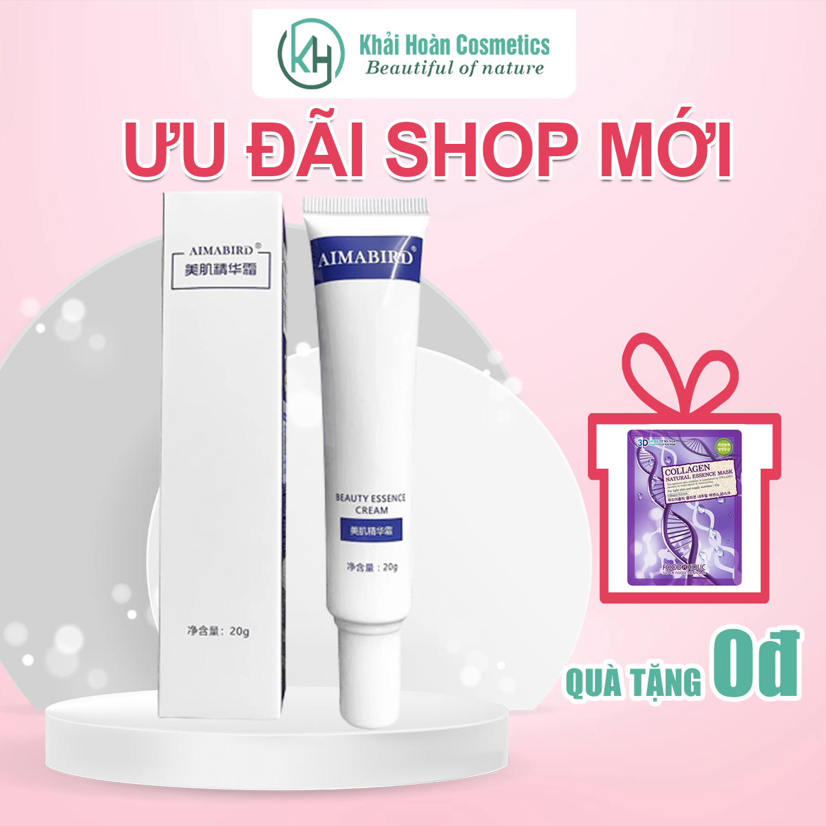 Kem rạn da AIMABIRD mờ rạn đỏ, rạn trắng, rạn lâu năm, kem Aimabird giảm rạn da sau sinh, sau tăng cân...