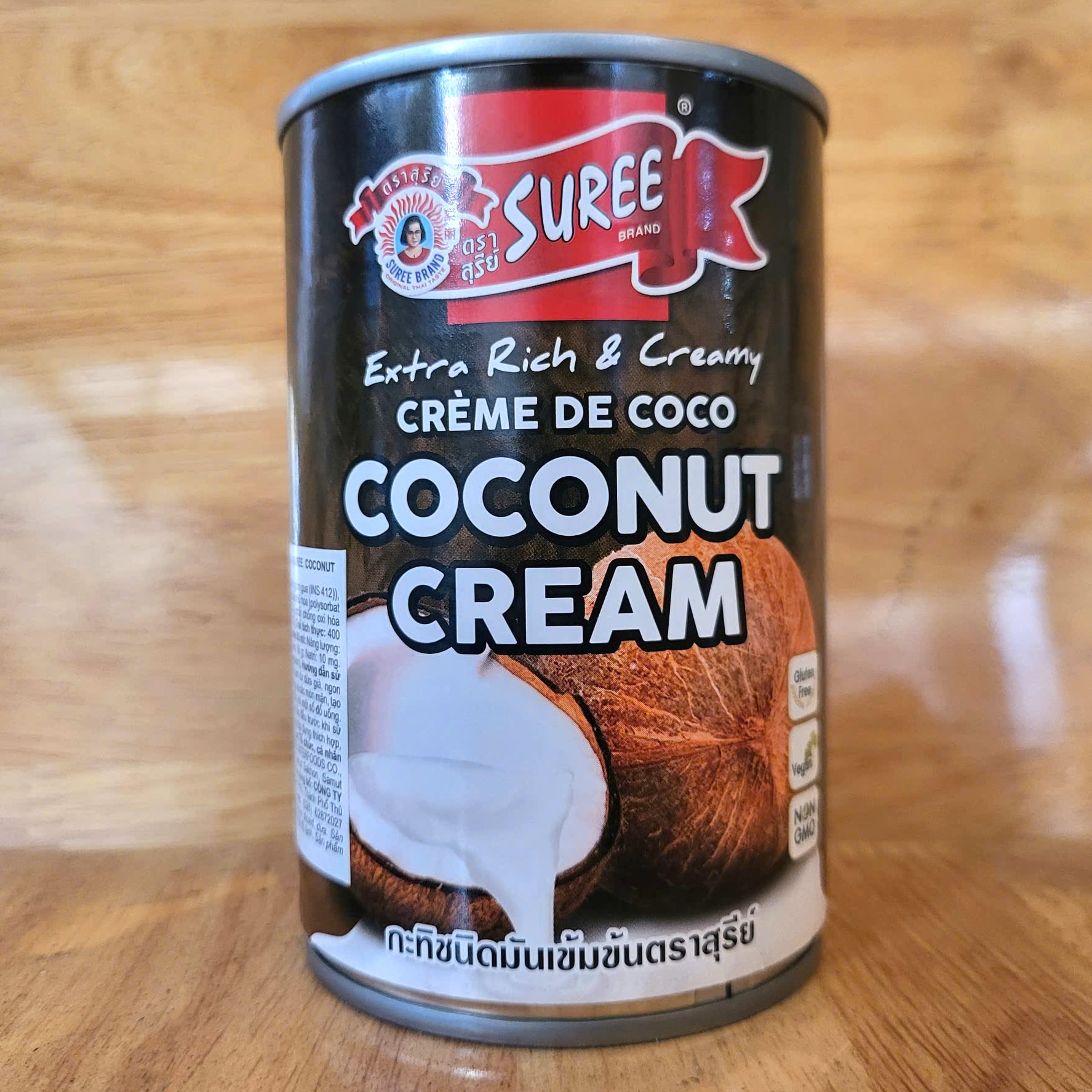 SUREE [Lon 400ml] NƯỚC CỐT DỪA (CREAM DỪA 20 - 22% BÉO) [THAILAND] Extra Rich & Creamy Coconut Cream