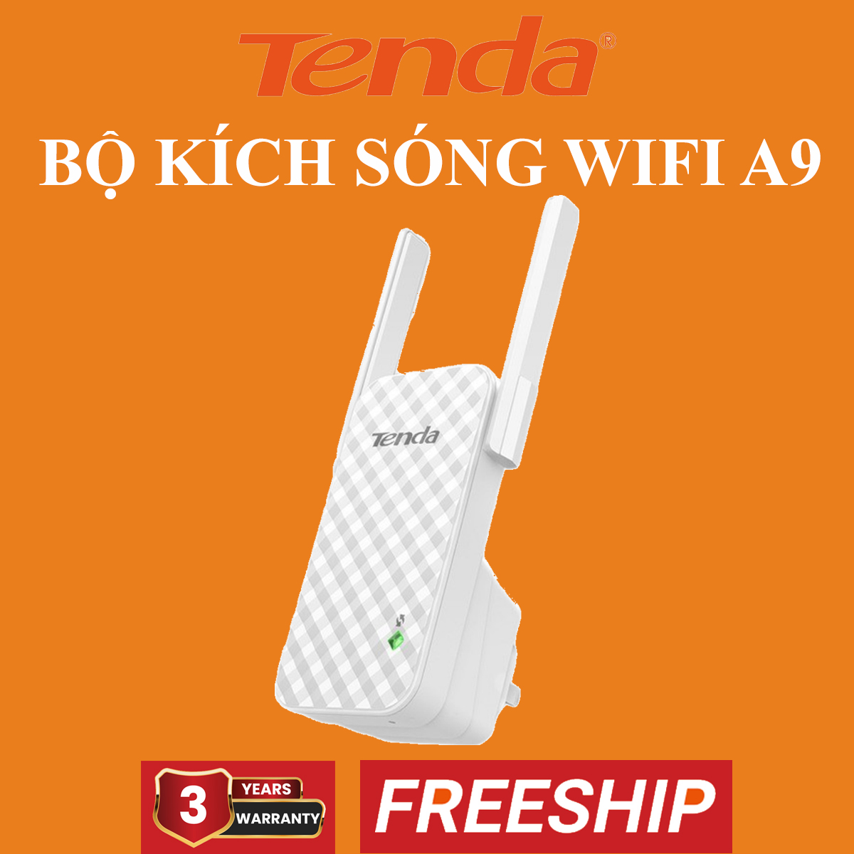 Tenda a9 - kích sóng wifi chuẩn n tốc độ 300mbps