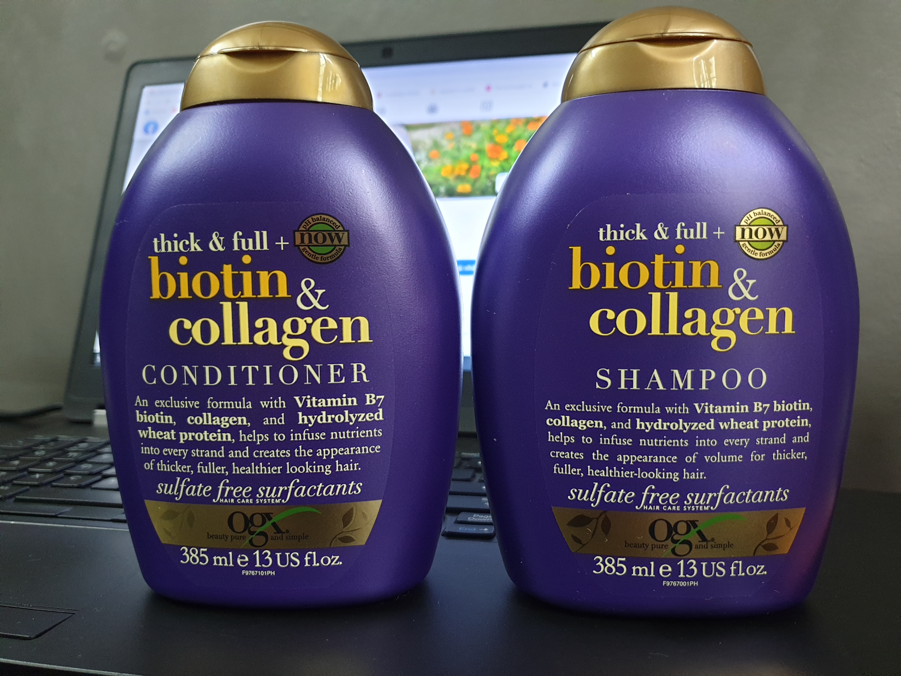 Combo dầu gội xả biotin collagen - chống rụng gẫy tóc: 385ml.