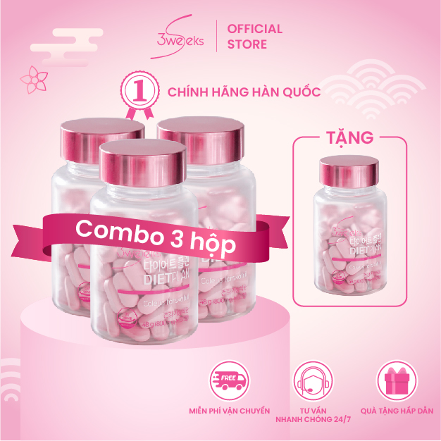 Giảm cân nhanh 3WEEKS DIETPLAN giảm cân, viên uống giảm cân, duy trì vóc dáng hiệu quả
