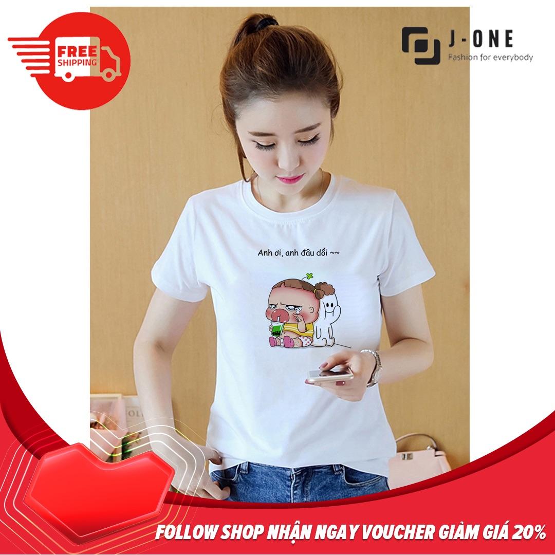 [HCM]Áo thun nữ cổ tròn in hình Quỳnh Aka - Anh đâu rồi cực đẹp phong cách Hàn Quốc 2019