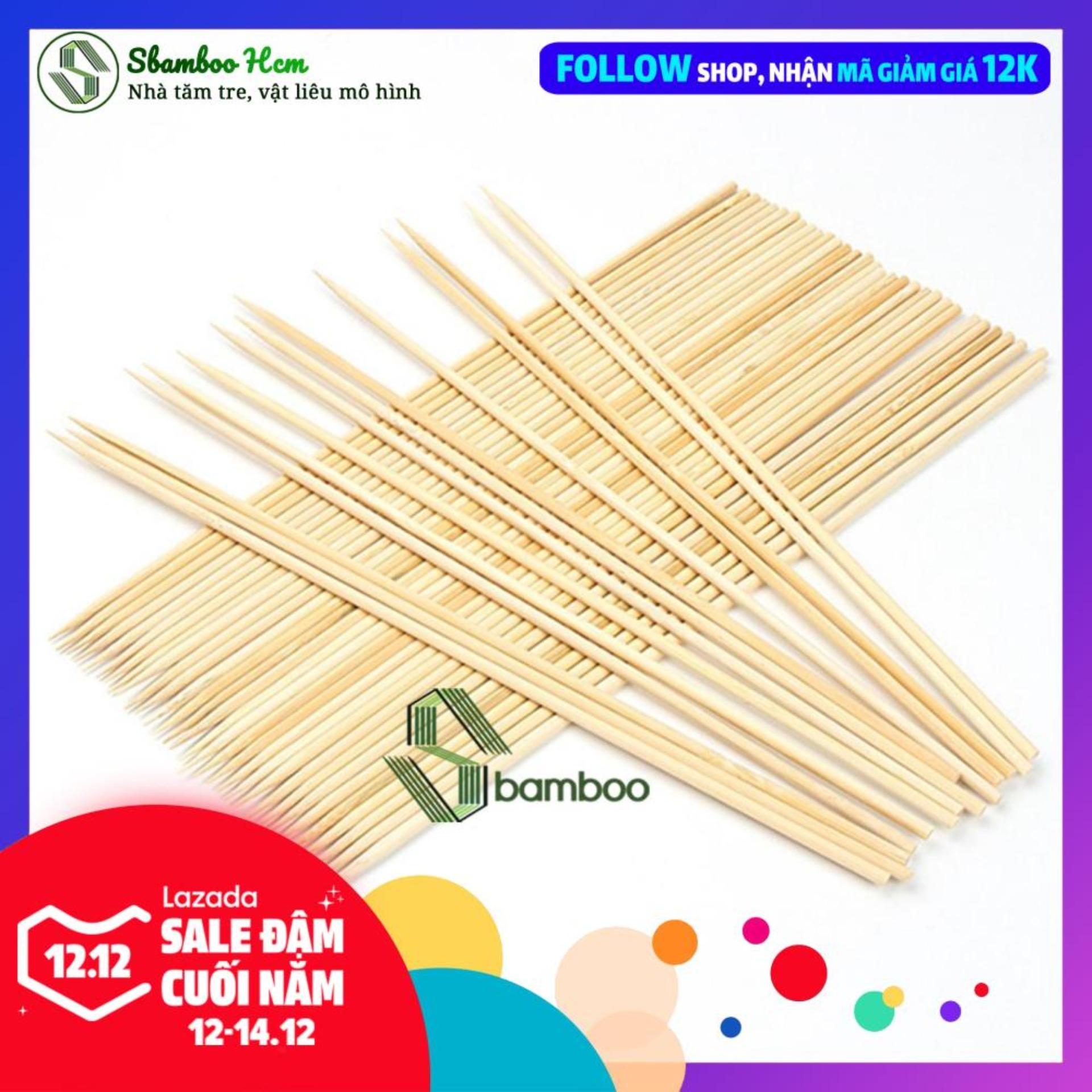 Tăm tre, tăm xiên, tăm đầu nhọn dài 25cm - Sbamboo