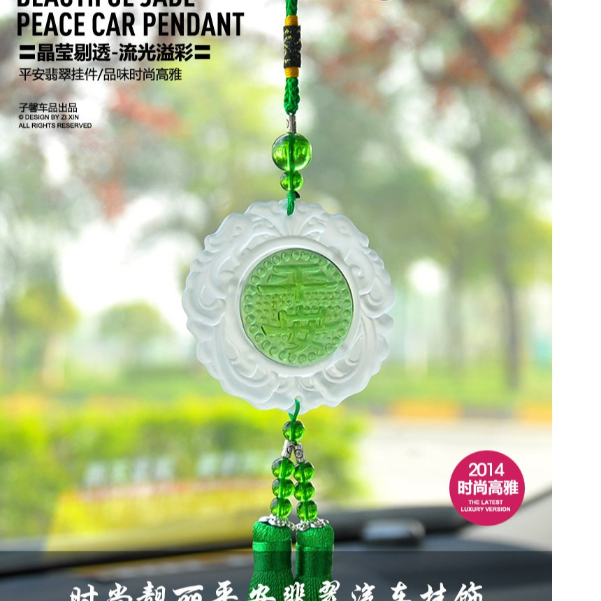 Đá treo xe ô tô bình an phong thủy, khánh treo xe ô tô đem lại may mắn trên ô tô