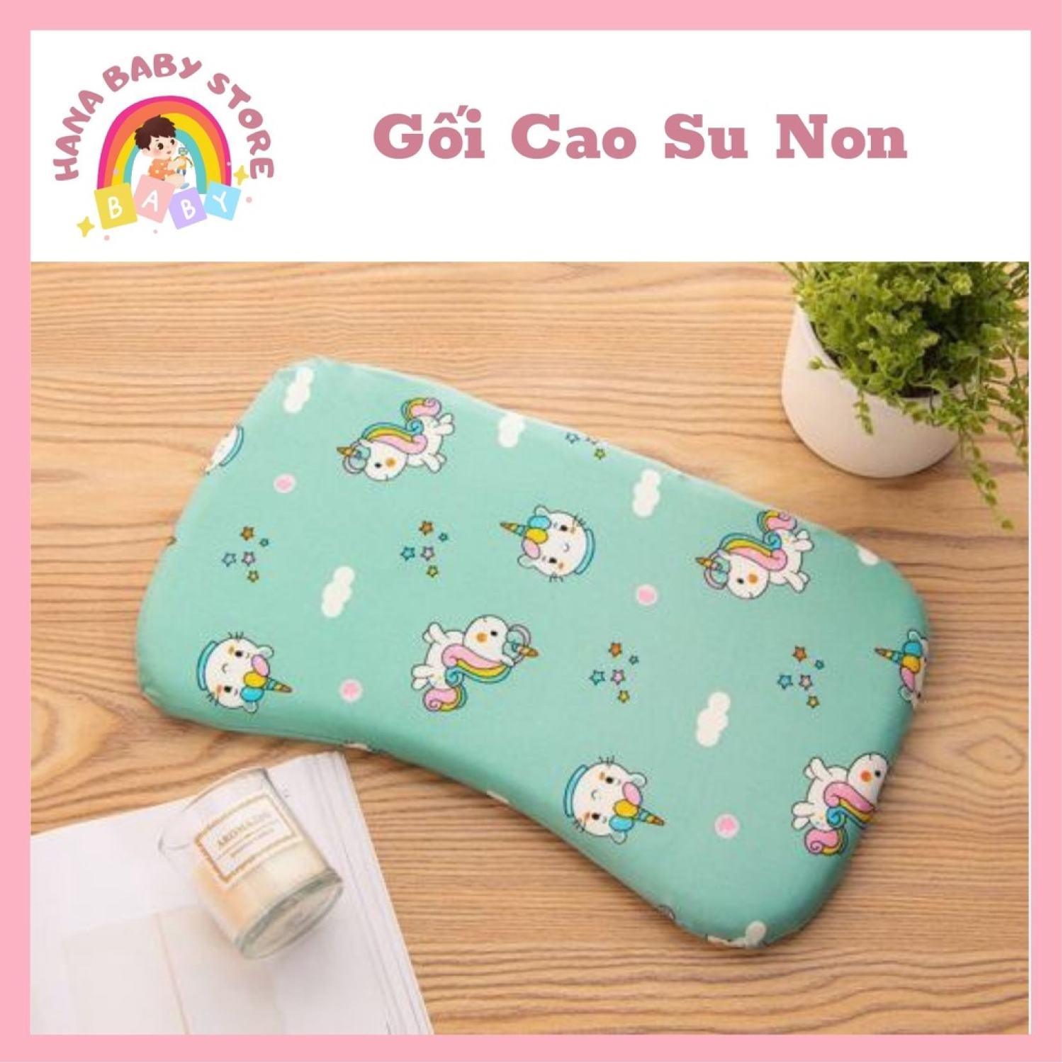 Gối cao su non mềm mại cho bé
