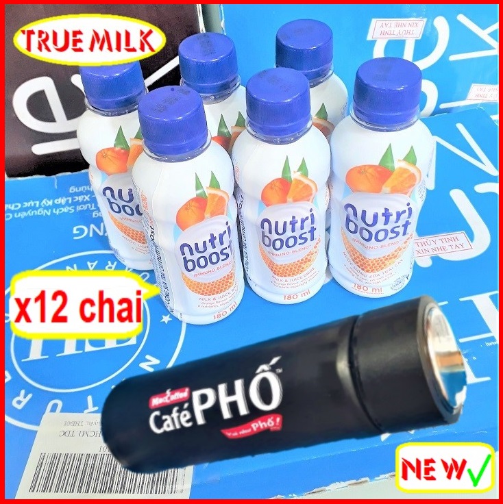 Sữa Trái cây Nutri Boost - sua cam - sua tuoi - sua uong lien - sua trai cay nutriboost - sua trai cay huong cam - 6 chai sua trai cay -
