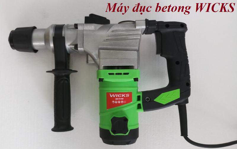 Máy đục betong . wicks 1.500w ,tặng mũi đục