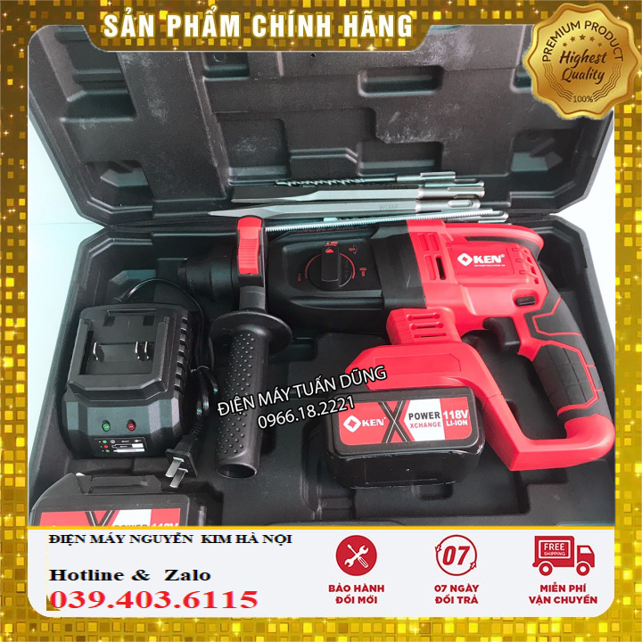 Máy khoan bê tông KEN - máy đục bê tông KEN - máy khoan pin - khoan bê tông - khoan búa - đục - máy khoan công suất cao - khoan bê tông giá rẻ - máy khoan đa năng