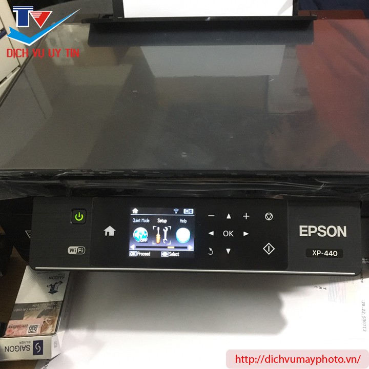 { Mới 100% } Máy in phun màu Epson đa năng có in wifi XP - 440