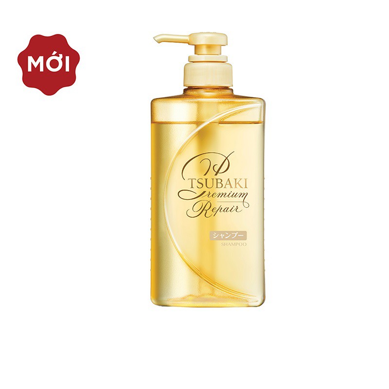 Dầu gội Phục hồi ngăn rụng tóc Premium Repair Tsubaki (490ml/chai)