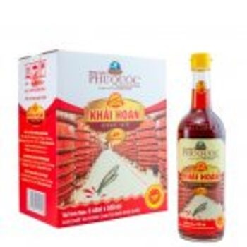 Nước mắm Phú Quốc Khải Hoàn 40 độ đạm -Thùng 6chai/520ml