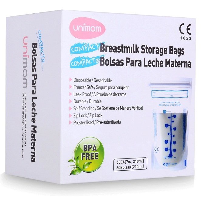 Free ship 3 Hộp 60 Túi trữ sữa unimom compact