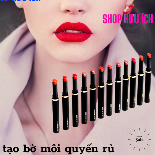 Son lì dạng bút mỏng nhẹ lâu trôi 12 tiếng MAC Powder Kiss Velvet Blur Slim Stick 2g M·A·C chínnh hãng chất lượng đảm bảo sử dụng tốt màu đẹp hot trend không gây thâm môi và kích ứng tác dụng phụ