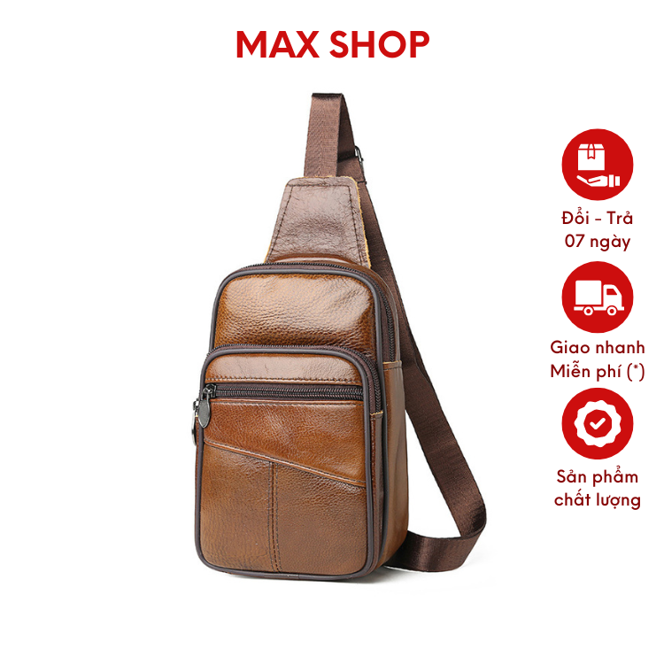 Túi đeo chéo da nam bt07 túi đeo vai thể thao phong cách lịch lãm