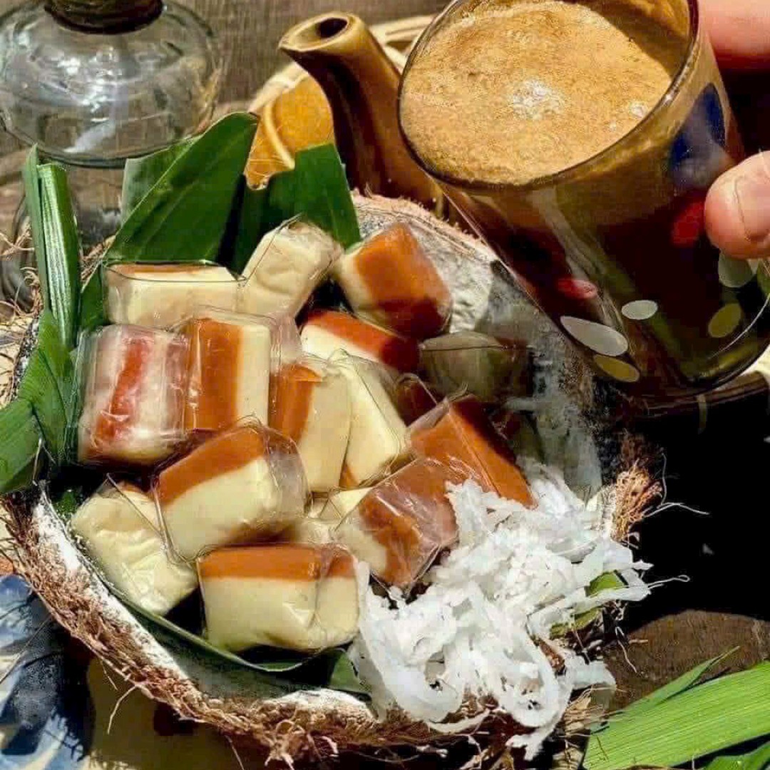 1kg Kẹo dừa sáp cà phê muối Bến Tre