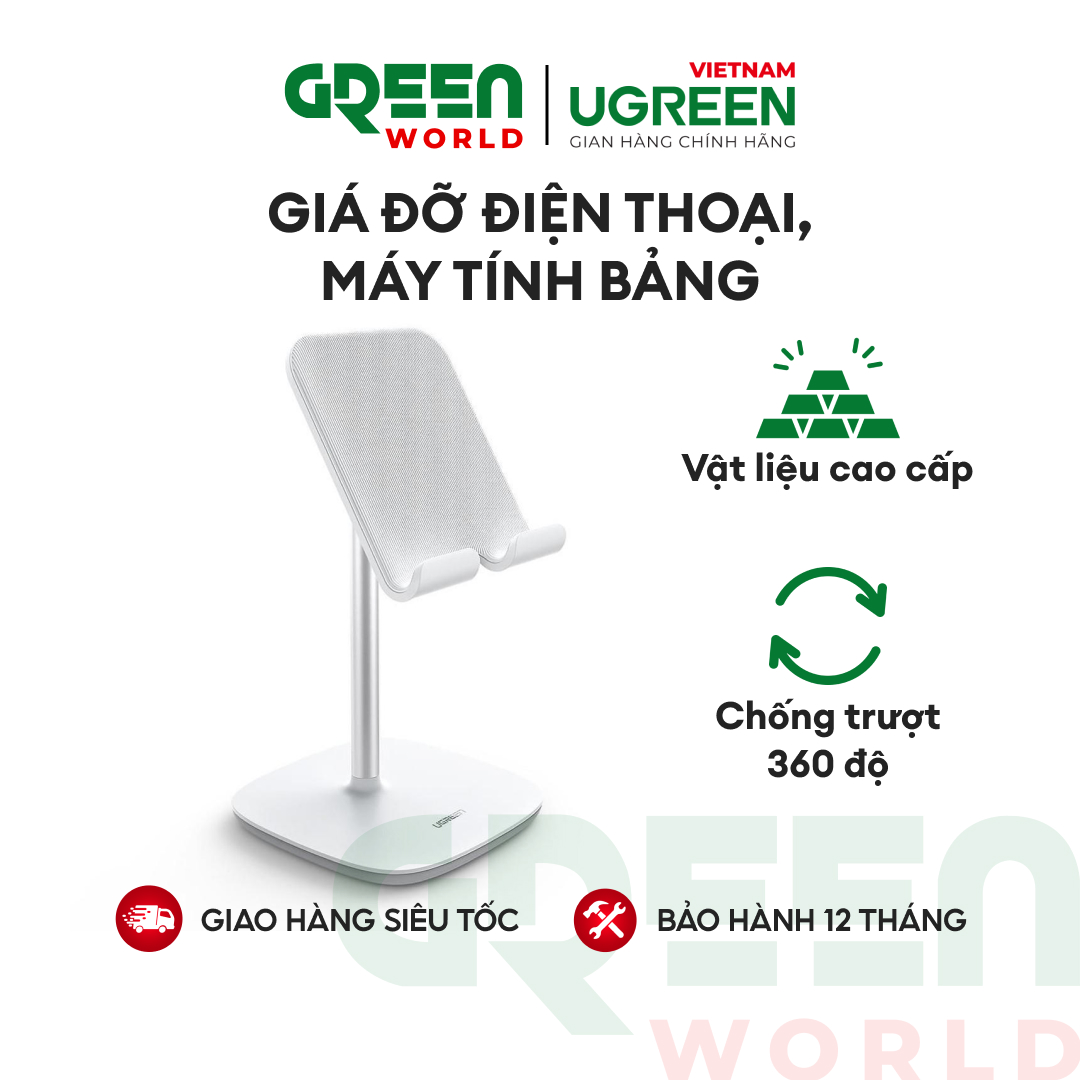 Giá đỡ điện thoại, máy tính bảng, kim loại, dạng đặt bàn UGREEN LP177