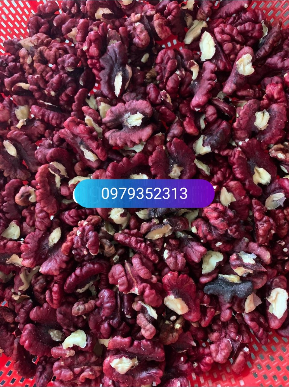 500 gram nhân óc chó đỏ - Hạt óc chó đỏ tách vỏ sấy chín date mới - NOCĐ