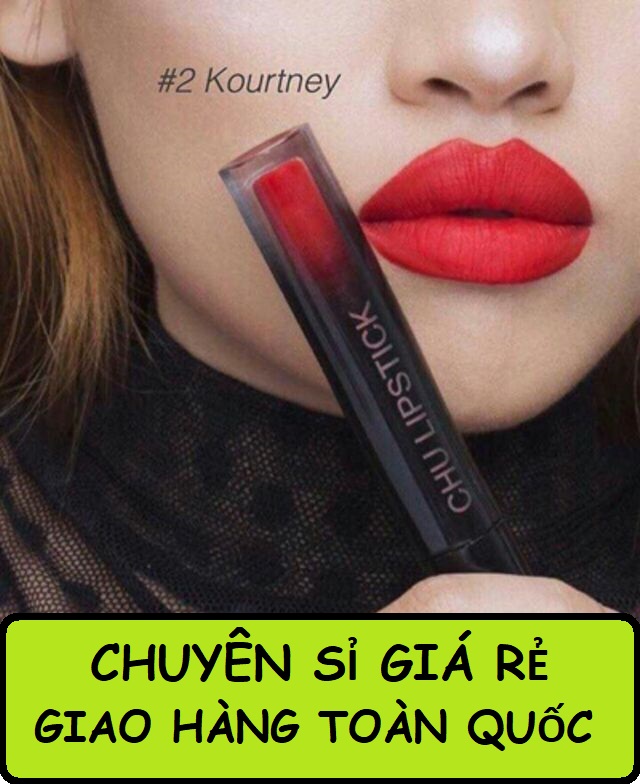 Son kem lì Chu Lipstick, Màu 02- Màu đỏ tươi quyến rũ