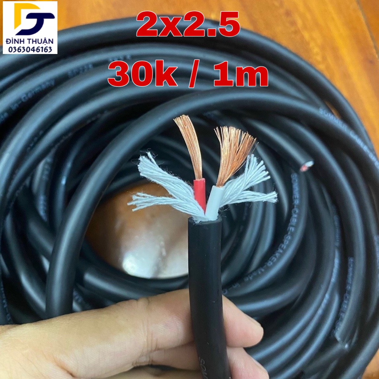 Dây loa Sommer của Đức 2-4-6-8 lõi, dây hàng loại 1, đẹp, có số mét trên dây