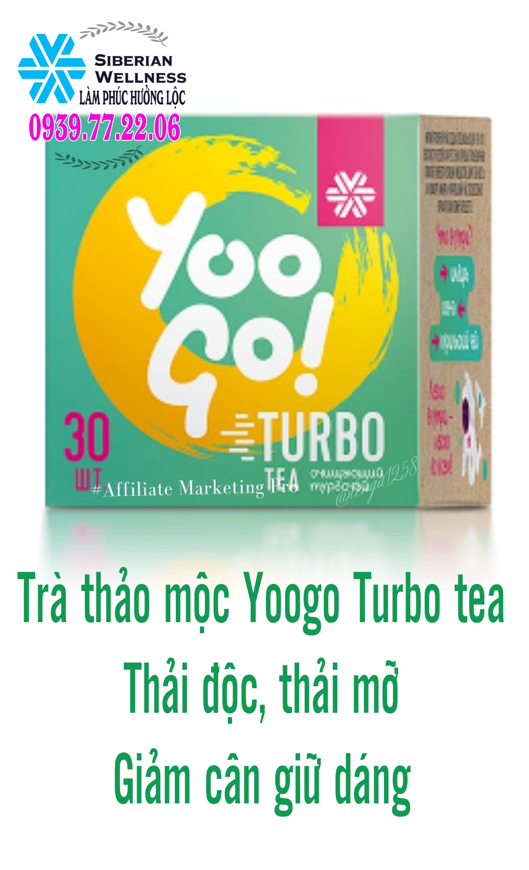 Trà thảo mộc Yoogo Turbo tea - Siberi