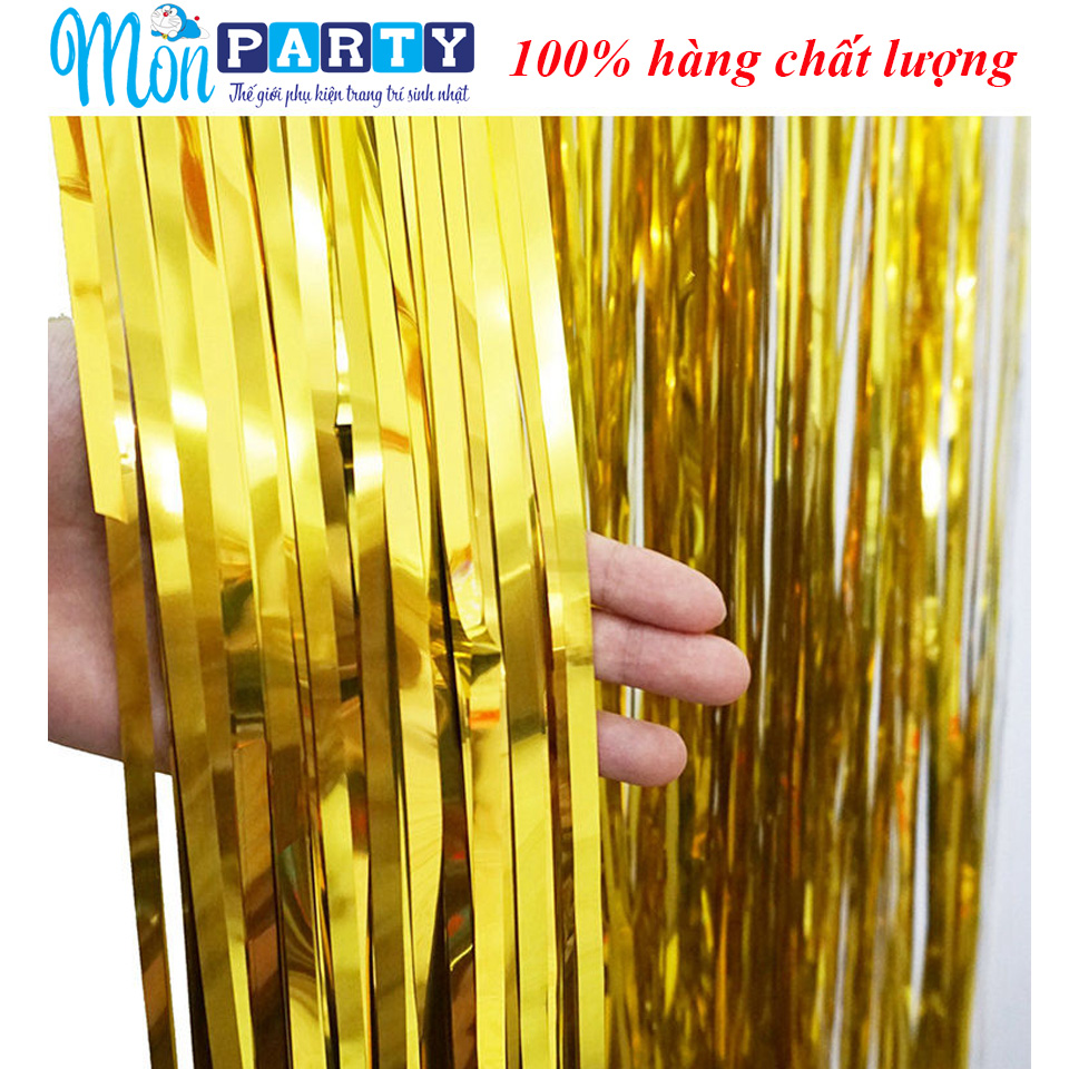 Rèm kim tuyến óng ánh, rèm kim tuyến trang trí sinh nhật